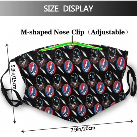 Grateful dead Face Cover Headband Balaclavas - Picture 2 of 6